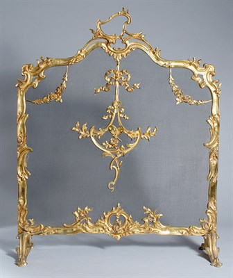 Lot 3527 - Rococo Style Gilt-Metal Fire Screen Height 31...
