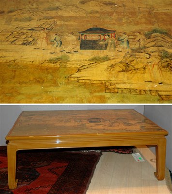 Lot 1121 - Chinoiserie Decorated Painted Coffee Table...