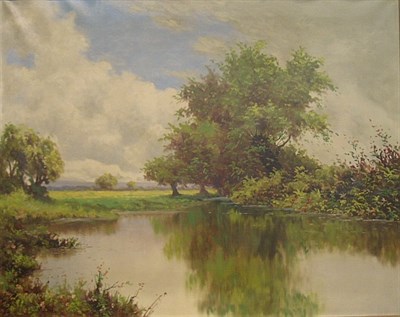 Lot 24 - J. Parkington 20th Century SUMMER DAY Signed J....