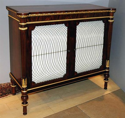 Lot 445 - Regency Style Parcel Gilt Rosewood Side...