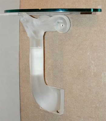 Lot 2196 - Lalique Art Deco Style Glass Bracket Shelf...