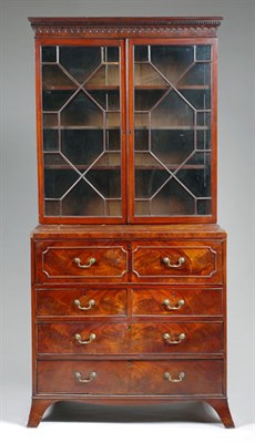 Lot 2483 - George III Mahogany Secretary Bookcase Late...