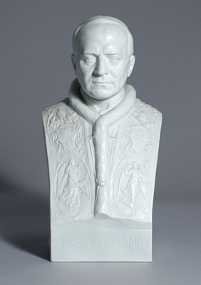 Lot 3518 - Rosenthal Bisque Porcelain Bust of Pope Pius...