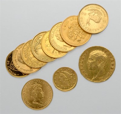 Lot 335 - Eleven Foreign Gold Coins