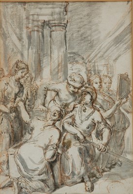 Lot 2021 - French School 17th Century Achilles Discovered...