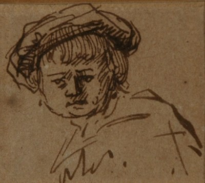 Lot 2033B - Follower of Rembrandt van Rijn Portrait of a...