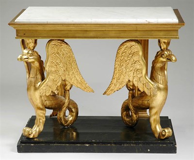 Lot 2504 - Continental Neoclassical Gilt-Wood Console...
