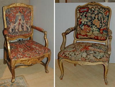 Lot 2335 - Continental Rococo Gilt-Wood Fauteuil 18th...