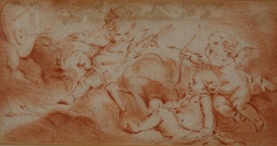 Lot 2029 - Follower of Francois Boucher Cupids Playing...