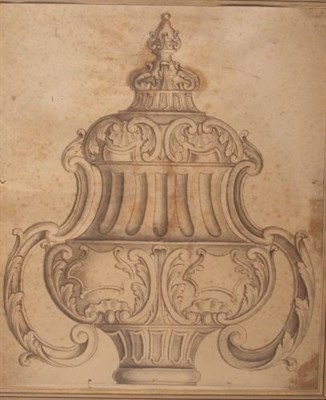 Lot 2016 - Attributed to Giuseppe Valadier Design for a...