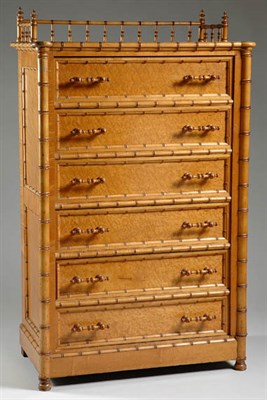 Lot 2302 - American Aesthetic Movement Faux Bamboo Maple...