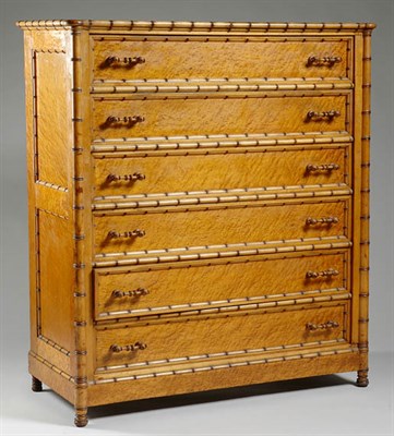 Lot 2303 - American Aesthetic Movement Faux Bamboo Maple...