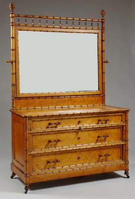 Lot 2304 - American Aesthetic Movement Faux Bamboo Maple...