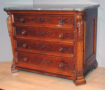 Lot 2490 - Victorian Carved and Stained Fruitwood Chest...