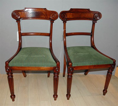 Lot 3543 - Set of Ten Regency Style Mahogany Dining Chairs