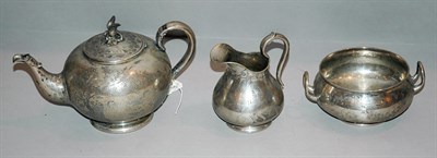 Lot 3359 - Russian Neoclassical Style Silver Plated Three-...