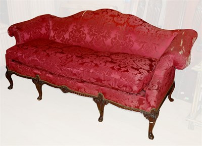 Lot 218 - Georgian Style Upholstered Mahogany Sofa...