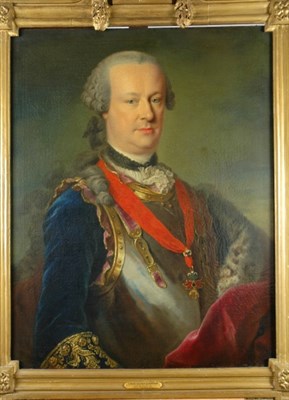 Lot 2079 - Attributed to Johann Georg Ziesenis Portrait...