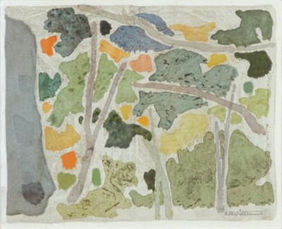 Lot 120 - E.R. Witten 20th Century ABSTRACT LANDSCAPE...