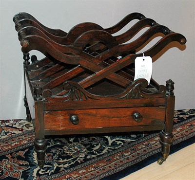 Lot 3601 - Georgian Style Rosewood Canterbury