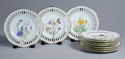 Lot 3595 - Set of Eleven Gilt and Polychrome Decorated...