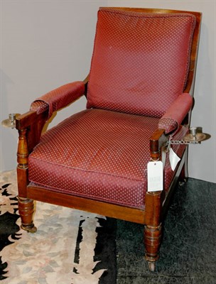 Lot 3207 - Victorian Caned and Upholstered Mahogany...