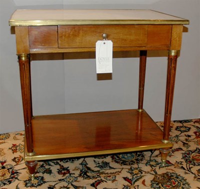 Lot 3572 - Louis XVI Style Marble Top Gilt-Metal Mounted...