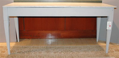 Lot 3623 - Louis XVI Style Marble Top Painted Console...
