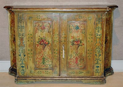 Lot 3318 - Italian Polychrome Painted Sideboard 19th...