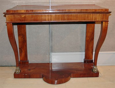 Lot 3547 - Neoclassical Style Burlwood Console Height 32...