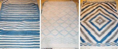 Lot 3640 - Three Cotton Dhurries India, early 20th...