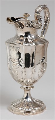 Lot 2314 - William IV Silver Claret Jug Maker's mark WB...