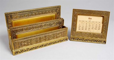 Lot 2375 - Two Tiffany Studios Gilt-Bronze Desk Articles...