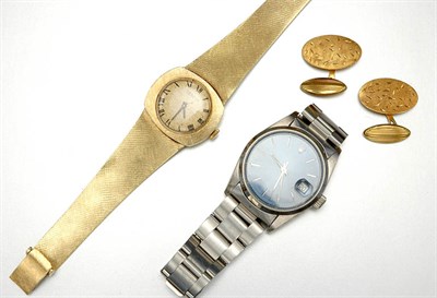 Lot 101 - Two Wristwatches and Pair of Cufflinks