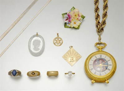 Lot 64 - Group of Assorted Gold and White Gold Jewelry and Costume Jewelry