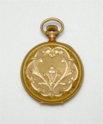 Lot 9 - Gold Hunting Cased Lapel Watch