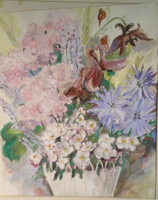 Lot 1 - American School 20th Century FLORAL STILL LIFE...