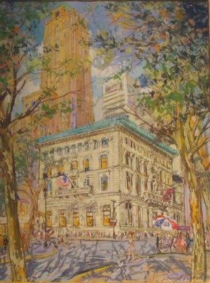 Lot 4045A - Kamil Kubik 20th Century Corner of 5th Ave....