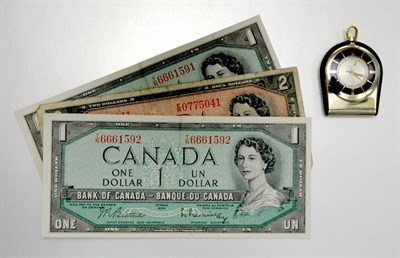 Lot 4 - Purse Watch and Canadian Currency