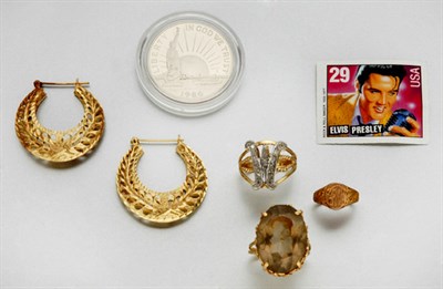 Lot 158 - Group of Assorted Jewelry and Coins