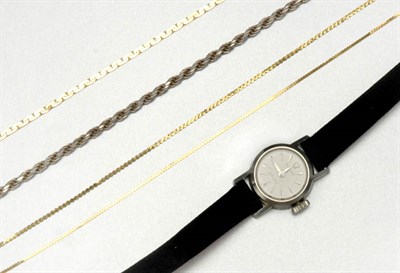Lot 118 - Wristwatch and Chains