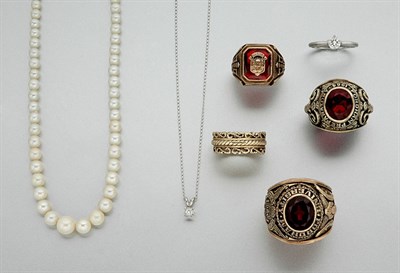 Lot 149 - Diamond Ring and Pendant and Group of Assorted Jewelry