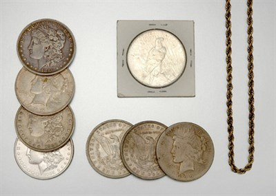 Lot 135 - U.S. Silver Dollars and Assorted Jewelry