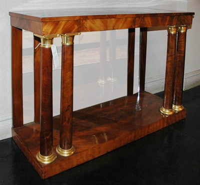 Lot 4534 - Empire Style Parcel Gilt Mahogany Pier Table...