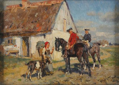 Lot 2018 - Wilhelm Velten Russian, 1847-1929 THE HORSEMEN...