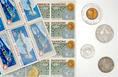 Lot 42 - Assorted Stamps and Coins
