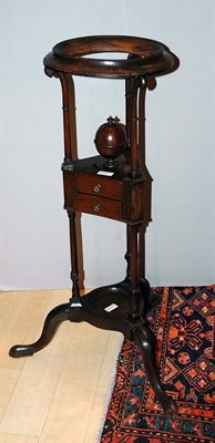 Lot 293 - Georgian Style Mahogany Wig Stand Height 36...