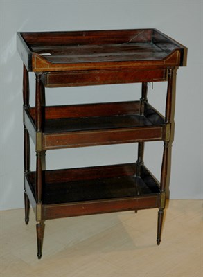 Lot 475 - Directoire Mahogany Three-Tier Side Table...