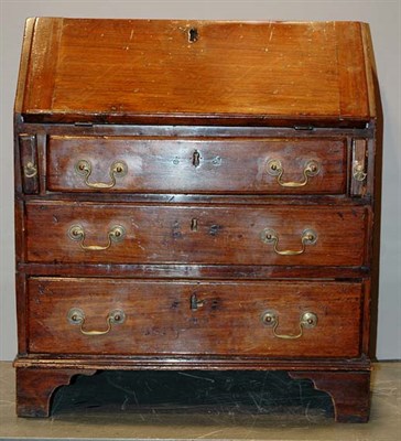 Lot 658 - George III Mahogany Slant Front Miniature Desk...