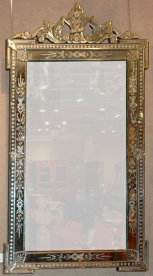 Lot 3514 - Venetian Etched Glass Mirror Framed Mirror...